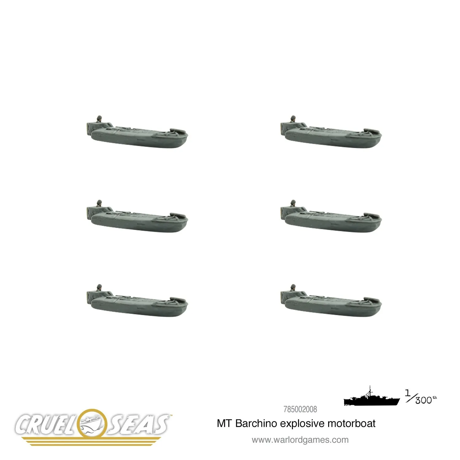 Bolt Action Cruel Seas MT Barchino bateau explosif métal