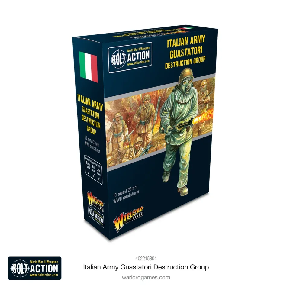 Bolt Action Italian Army Guastatori Destruction Group figurines métal 10