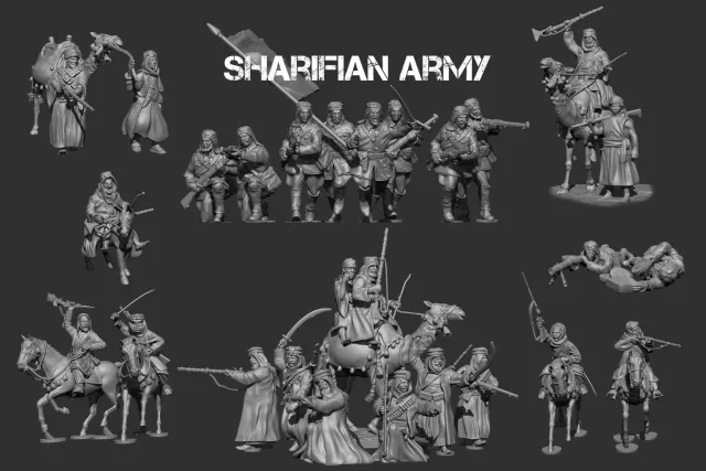 Des Tranchées aux Barricades Armée chérifienne fichier STL 28mm