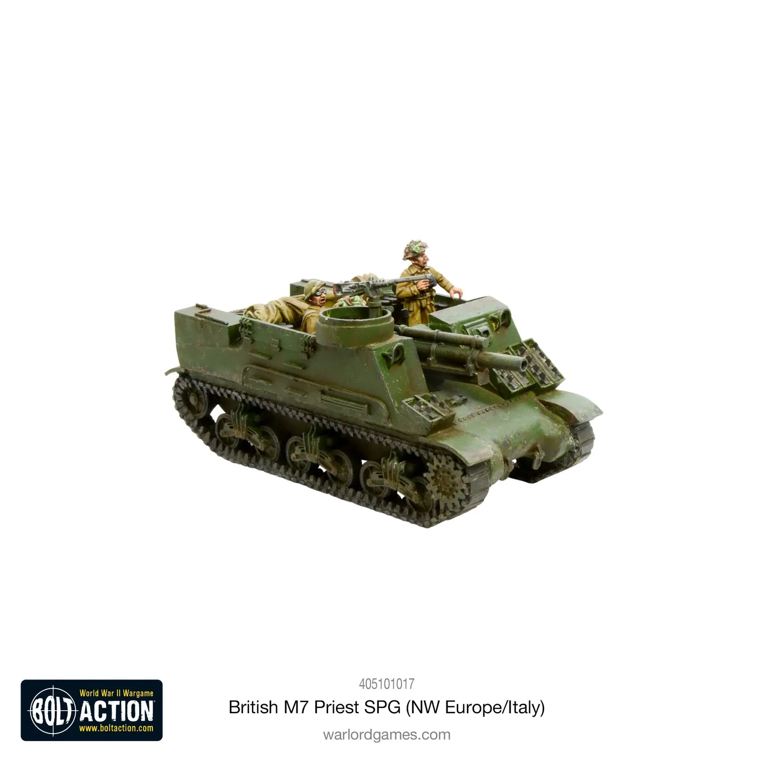 Warlord Bolt Action M7 Priest britannique véhicule résine