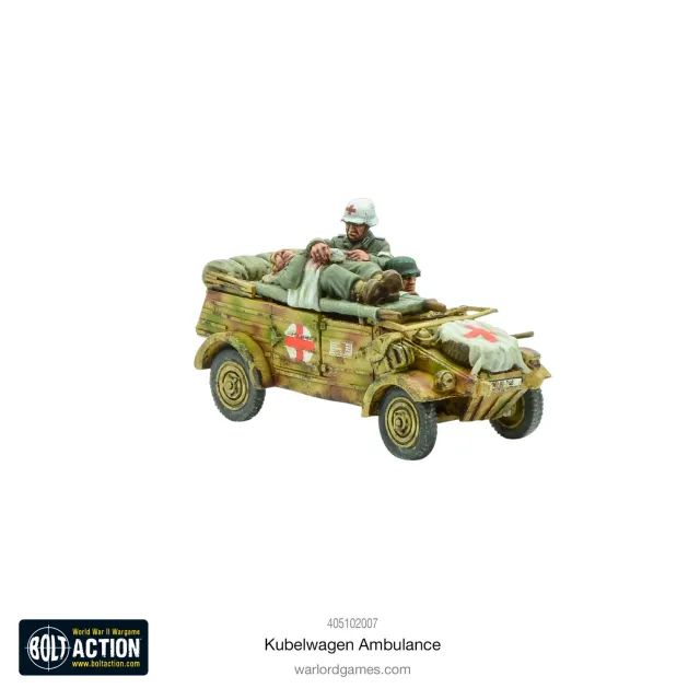 Bolt Action Kubelwagen Ambulance véhicule résine métal