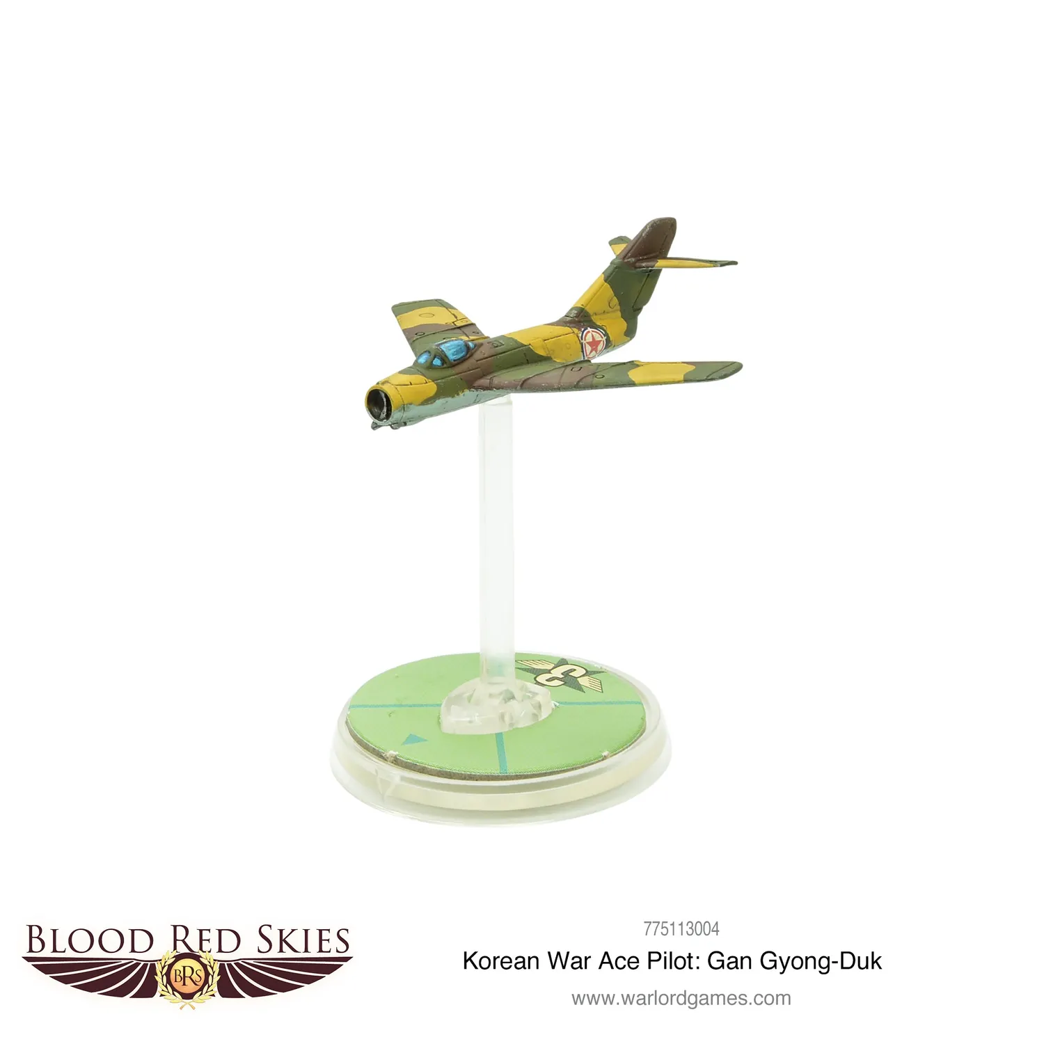 Bolt Action Blood Red Skies Gan Gyong-Duk avion résine MiG-15