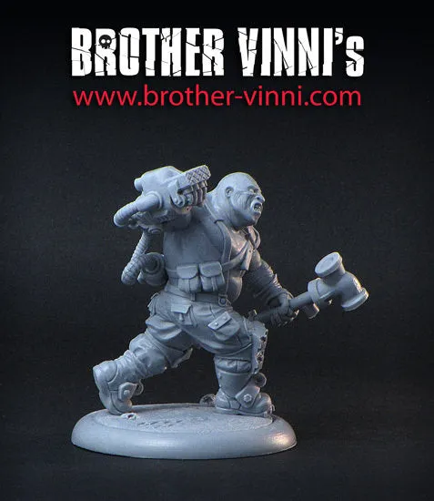 Brother Vinni Ogroid figurine 45mm post-apo résine