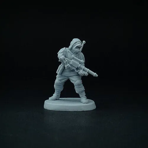 Brother Vinni Lizardman figurine résine 28mm sci-fi