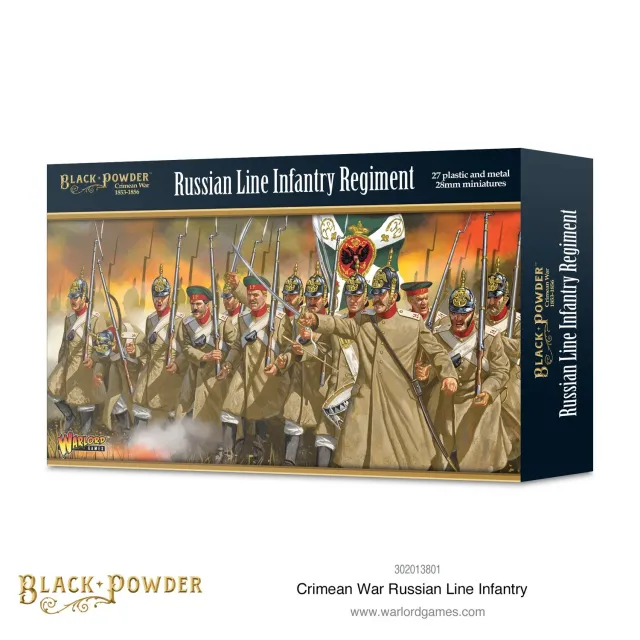 Bolt Action Black Powder Crimean War Russian Line Infantry figurines plastiques métal
