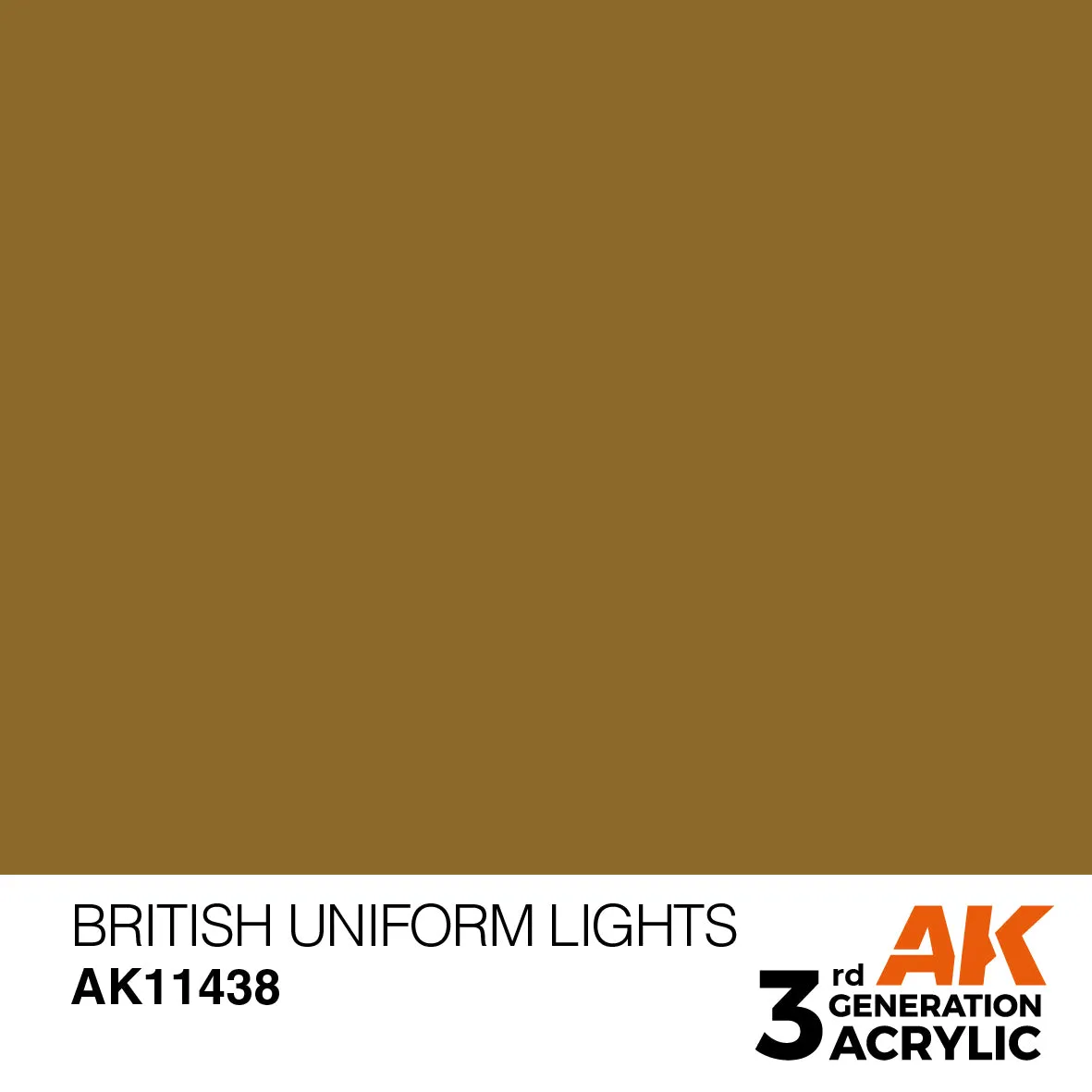 AK 3Gen British Uniform Lights peinture marron 17ml