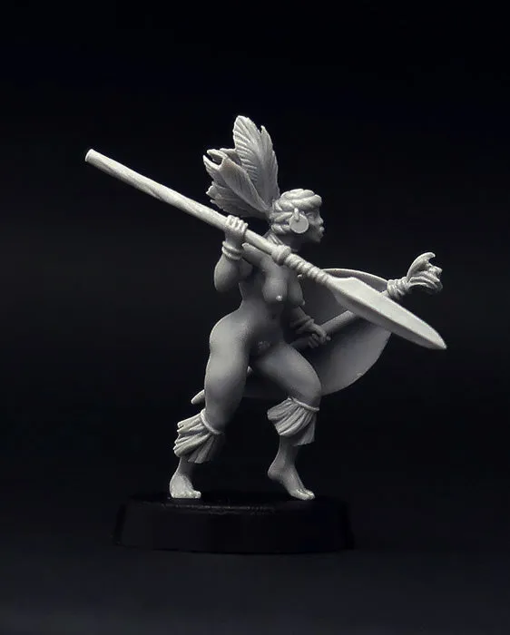 Brother Vinni African Tribal Female Warrior figurine 28mm