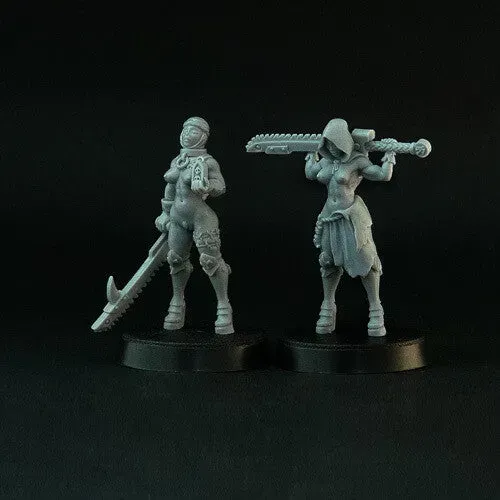 Brother Vinni Space Nuns Sisters figurine 28 mm prière