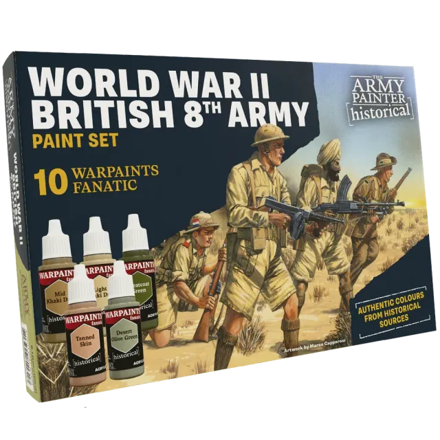 Bolt Action Historical: WWII British 8th Army set de peinture acrylique