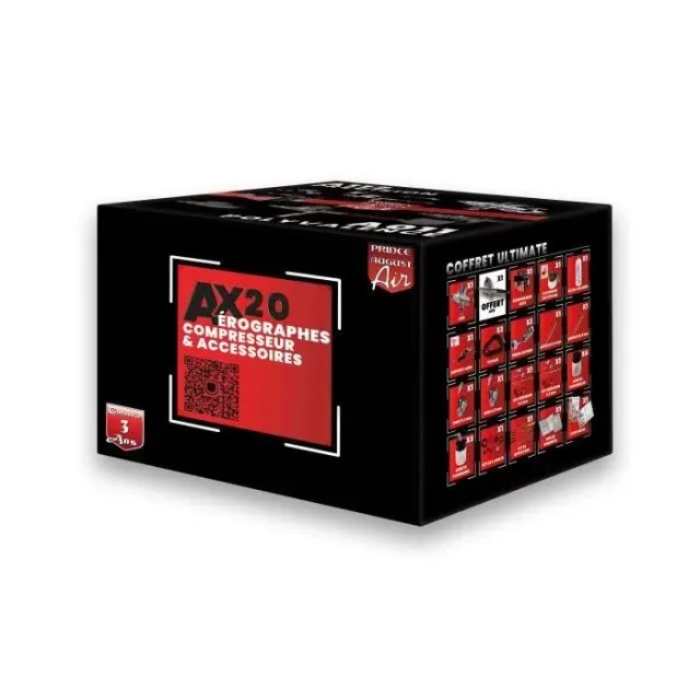 Prince August AX20 Coffret Ultimate pack aérographe complet
