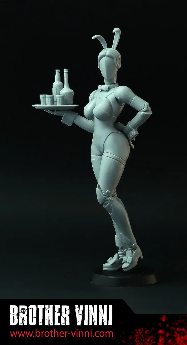 BROTHER VINNI Robot Bunny Girl figurine 90 mm résine détails