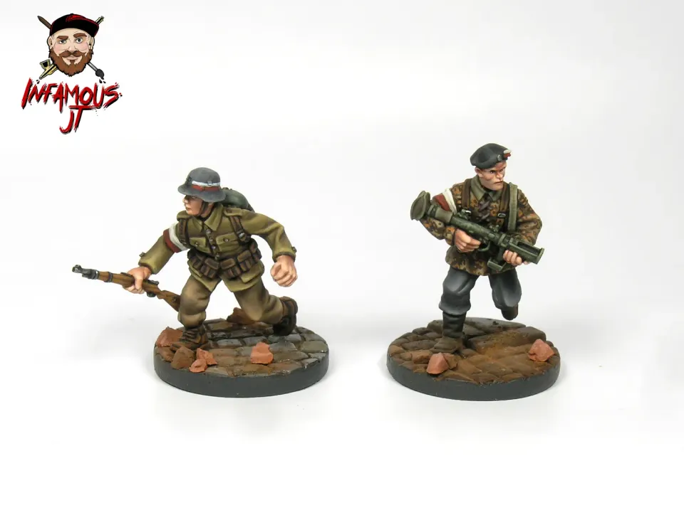 Des Tranchées aux Barricades PIAT de la résistance polonaise figurines 28mm