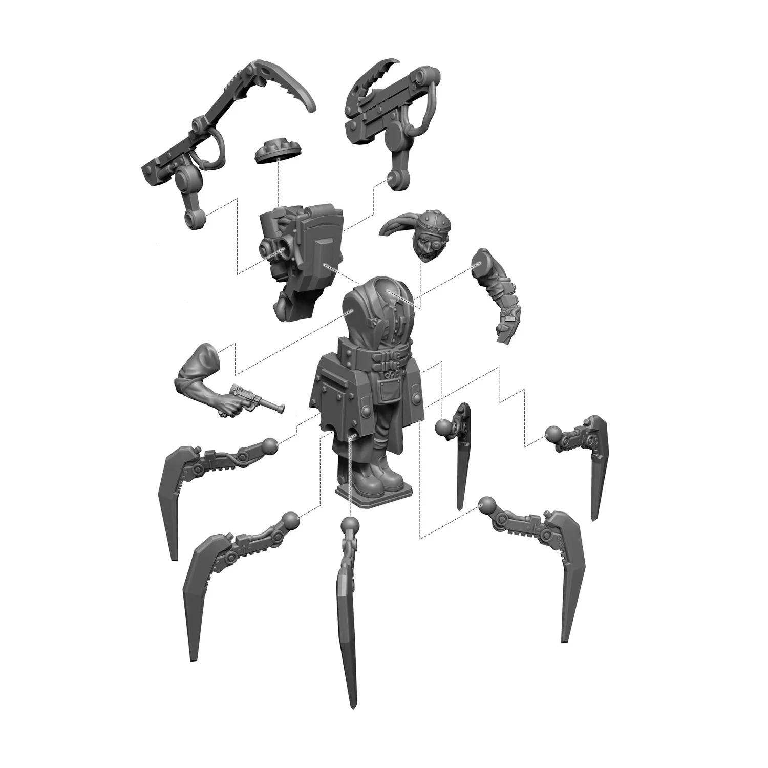 Bolt Action Konflikt 47 Von Zögling figurine résine héros