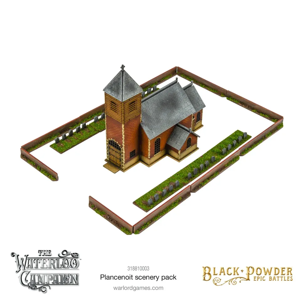 Bolt Action Black Powder Epic Battles Waterloo Plancenoit Scenery Pack décor MDF