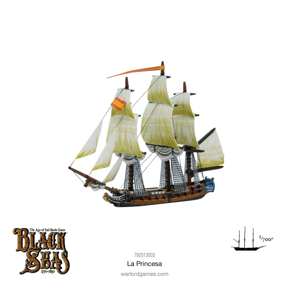 Warlord Black Seas La Princesa frégate navire espagnol 6e rang