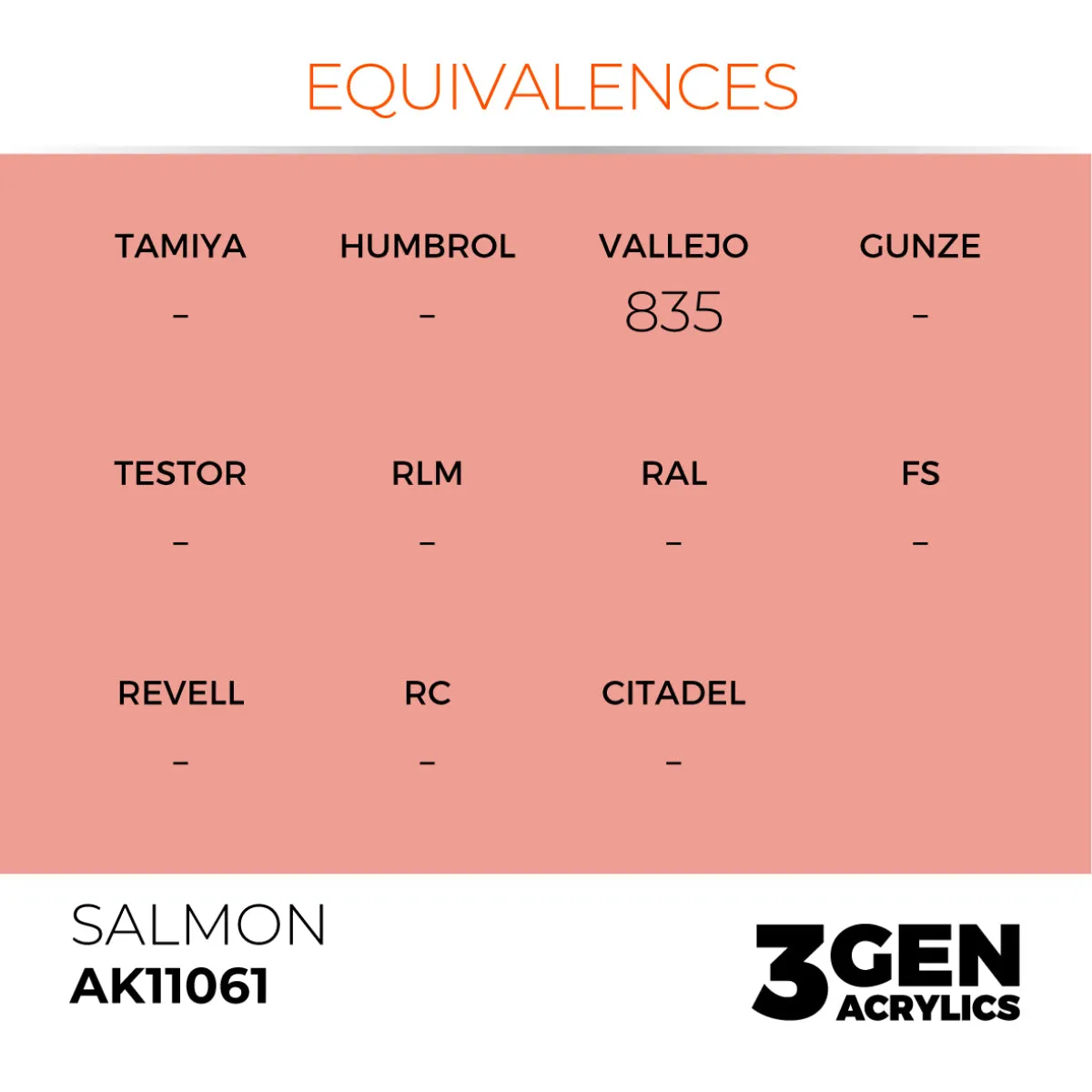 AK Interactive 3Gen Salmon peinture 17ml ton chair