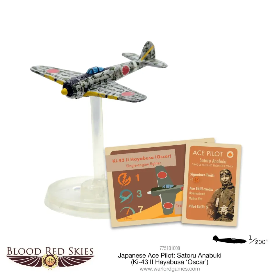 Bolt Action Blood Red Skies Satoru Anabuki avion Default Title 1 pièce as japonais
