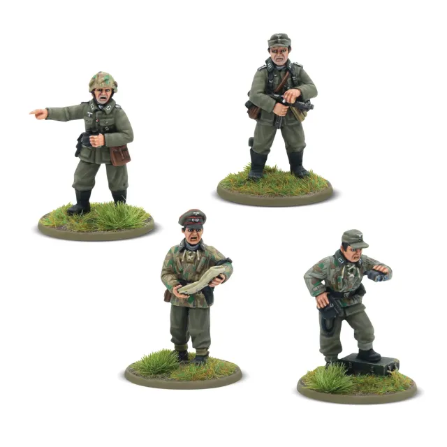 Bolt Action German Heer Platoon Commanders (1943-45) figurines résine 4 pièces