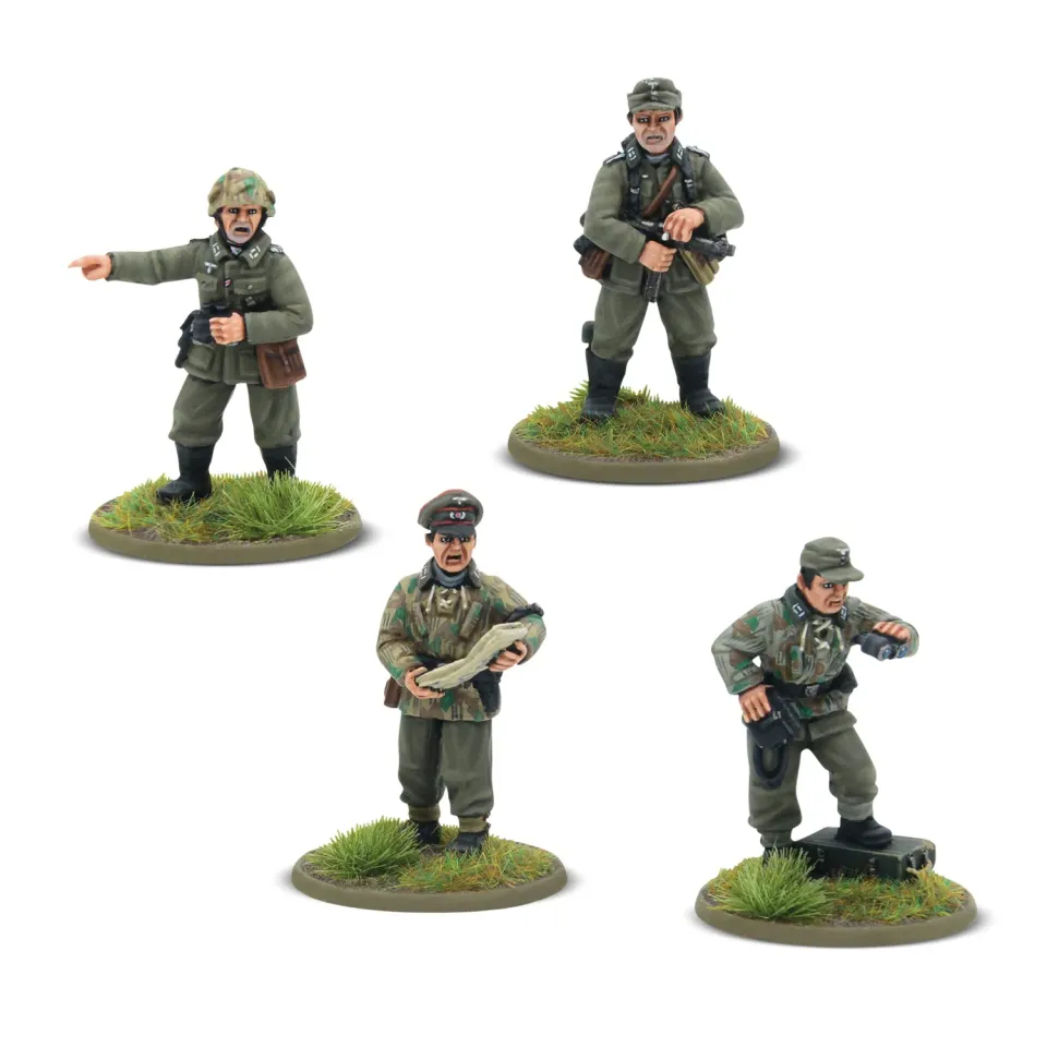 Bolt Action German Heer Platoon Commanders (1943-45) figurines résine 4 pièces