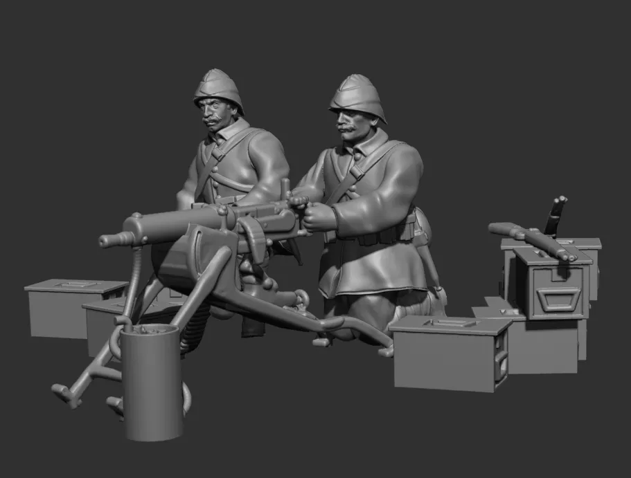 Des Tranchées aux Barricades Armée ottomane fichiers STL 28mm pré-supportés