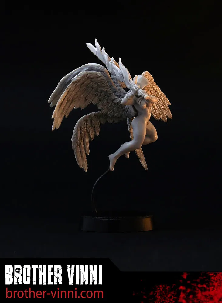 Brother Vinni Angel figurine résine 28mm six ailes flamme