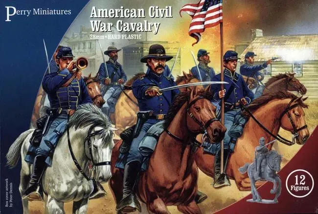Perry Miniatures American Civil War Cavalry figurines x12 plastique