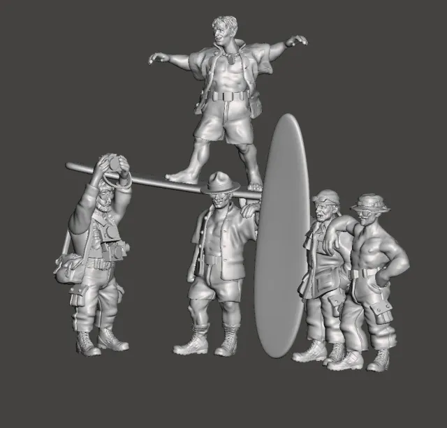 Des Tranchées aux Barricades Charlie Don't Surf figurines 28mm