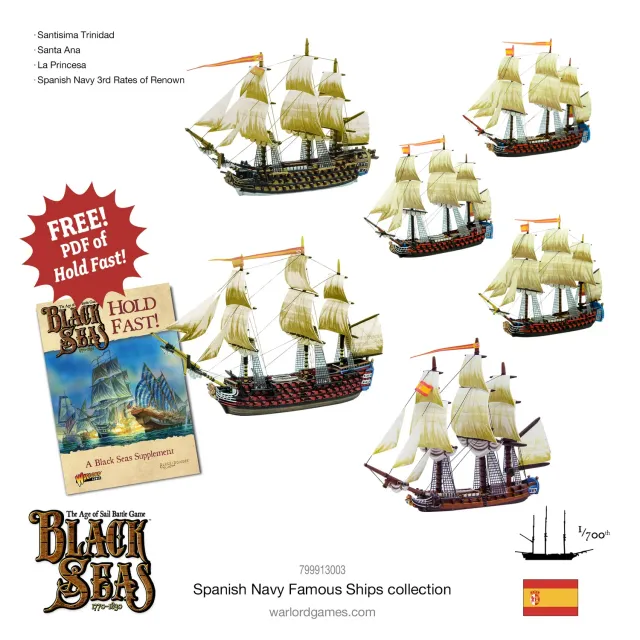 Bolt Action Black Seas Spanish Navy Famous Ships Bundle