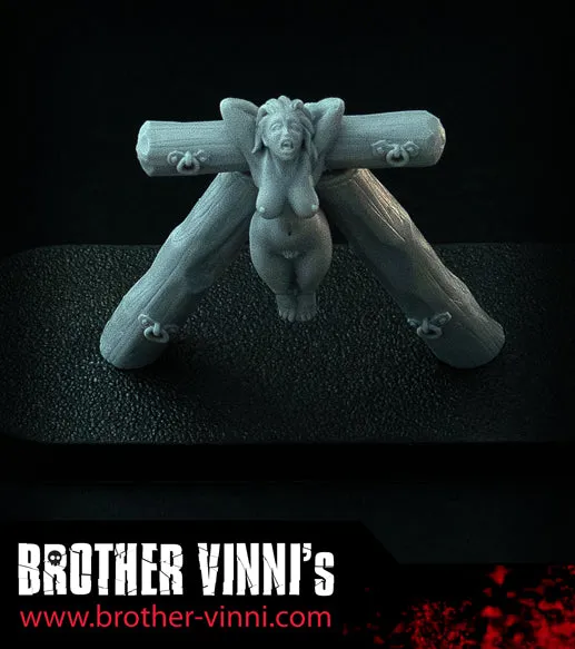 Brother Vinni Tied Slave Girl #24 figurine résine 28mm captive
