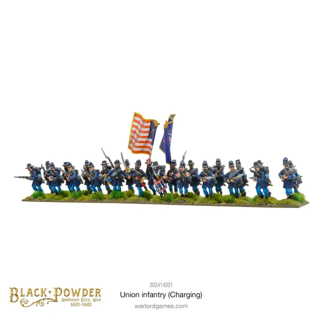 Bolt Action American Civil War: Infantry Regiment Charging figurines 24 pièces