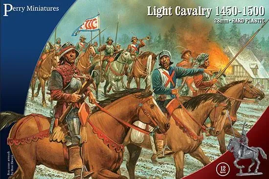 Perry Miniatures Wars Roses Light Cavalry figurines x12