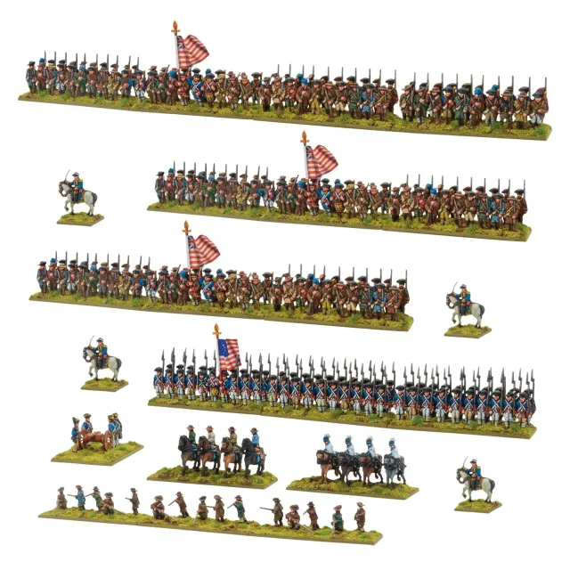 Black Powder Epic Battles Continental Army Brigade coffret plastique