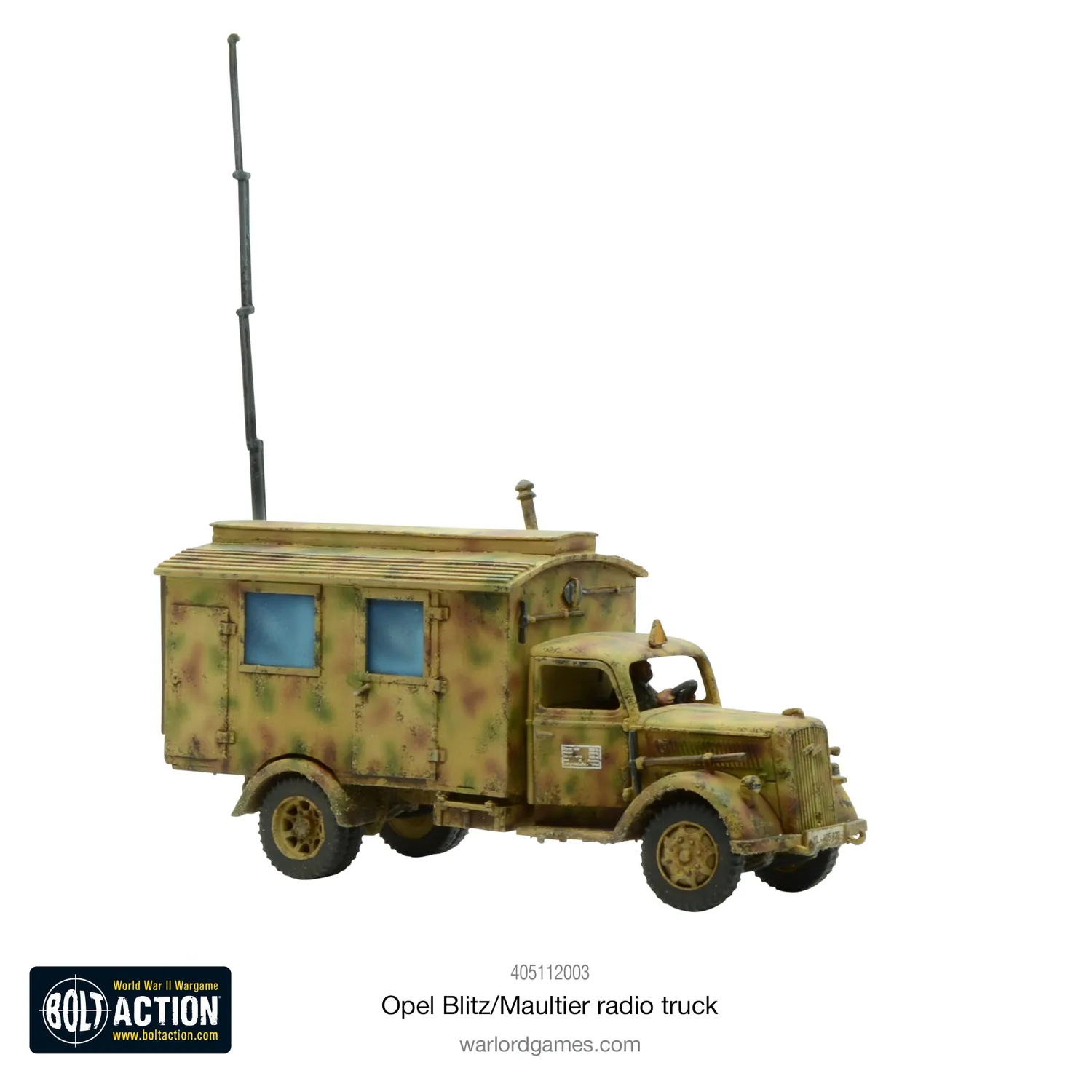 Warlord Games Bolt Action Opel Blitz Maultier camion radio 28mm