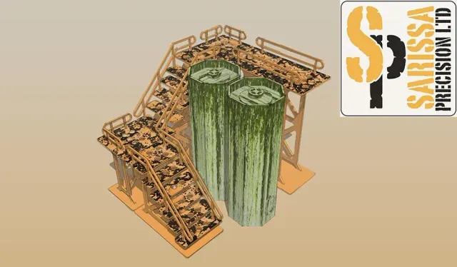 Sarissa Silo Gantry décor MDF Mega-City industriel