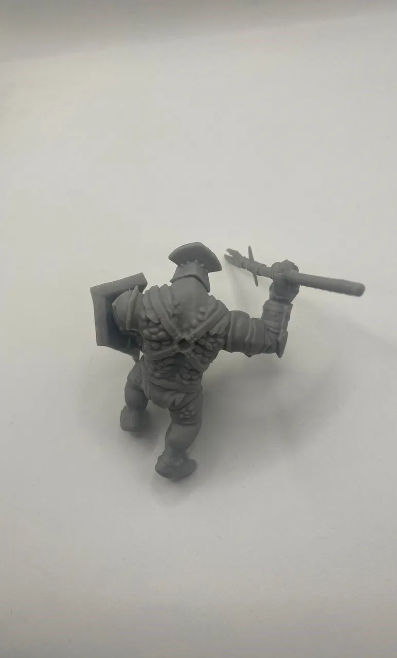Epic Forge Troll Garde Pique Bouclier figurine résine