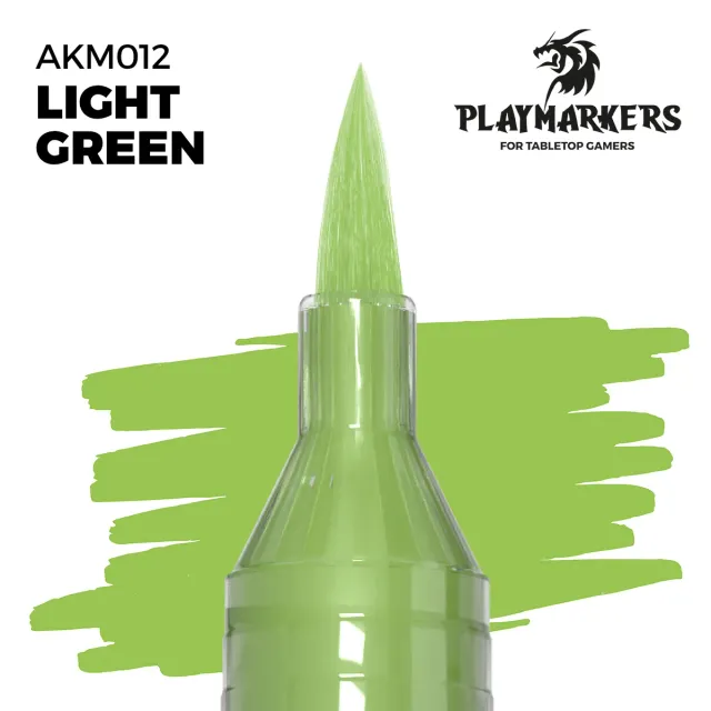 Playmarker vert clair feutre acrylique pointe pinceau