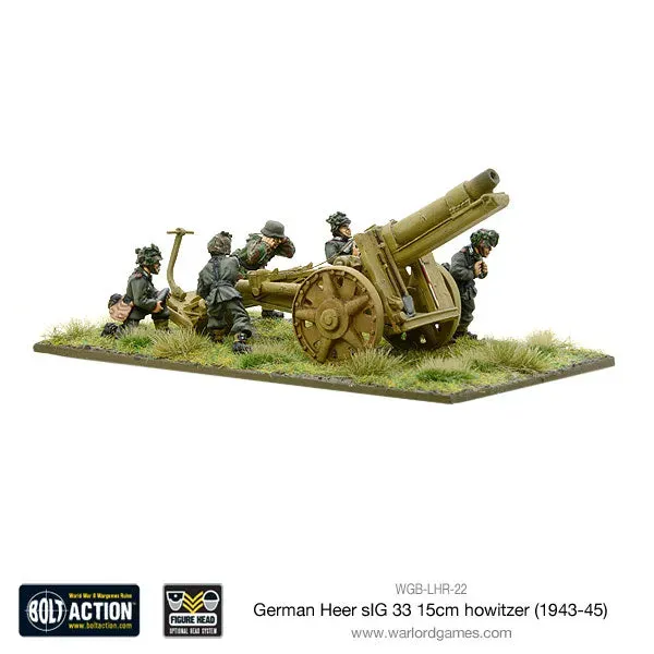 Bolt Action German Heer sIG 33 15cm howitzer 1943-45 canon métal