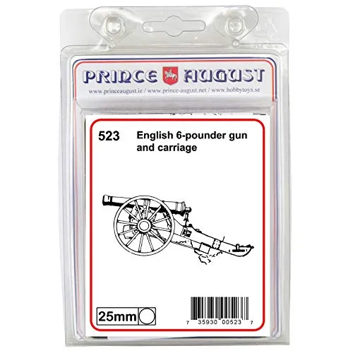 Prince August Moule de moulage Hobby British 6 PDR Cannon PA523 canon