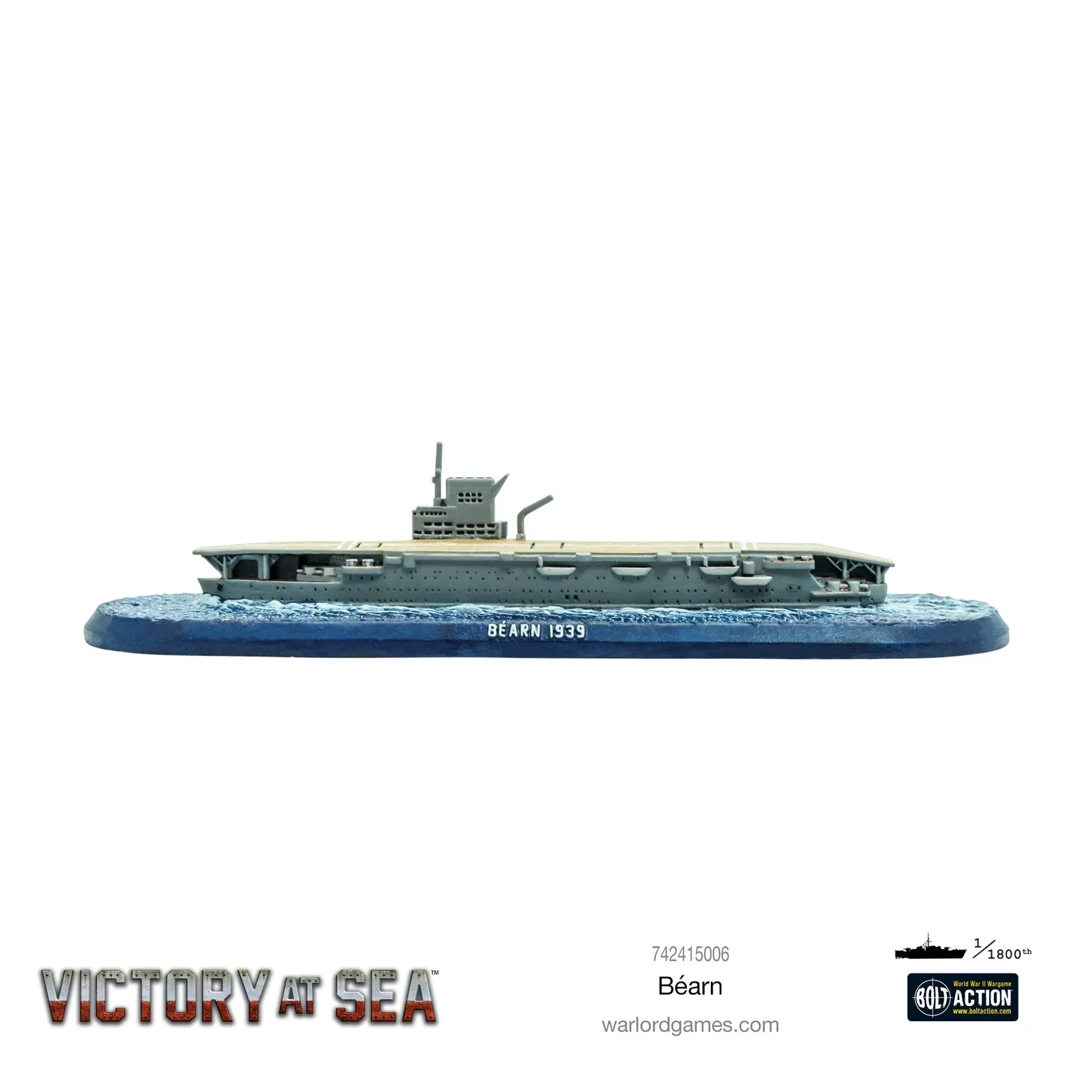 Bolt Action Victory at Sea Béarn porte-avions métal