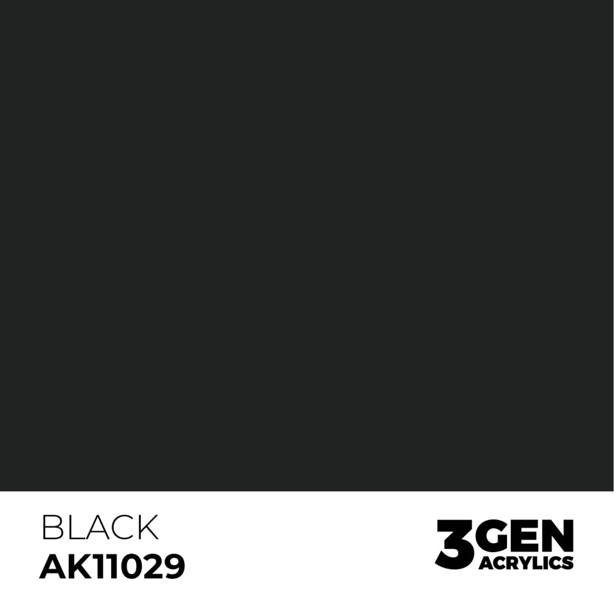 AK Interactive 3Gen Acrylic Black peinture acrylique 17 ml noire