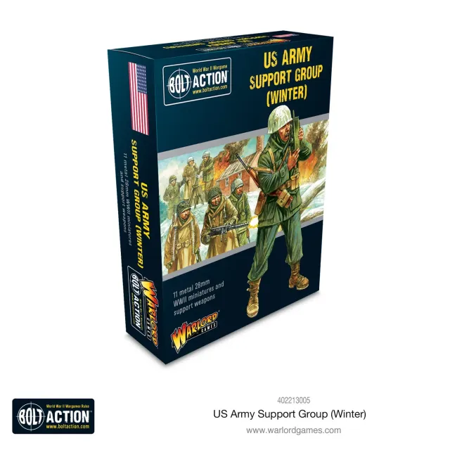 Bolt Action US Army Winter Support Group figurines hiver