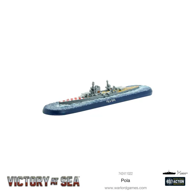 Bolt Action Victory at Sea - Pola navire métal non peint