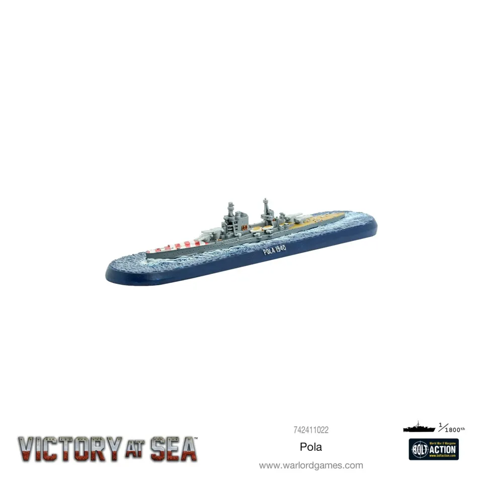 Bolt Action Victory at Sea - Pola navire métal non peint