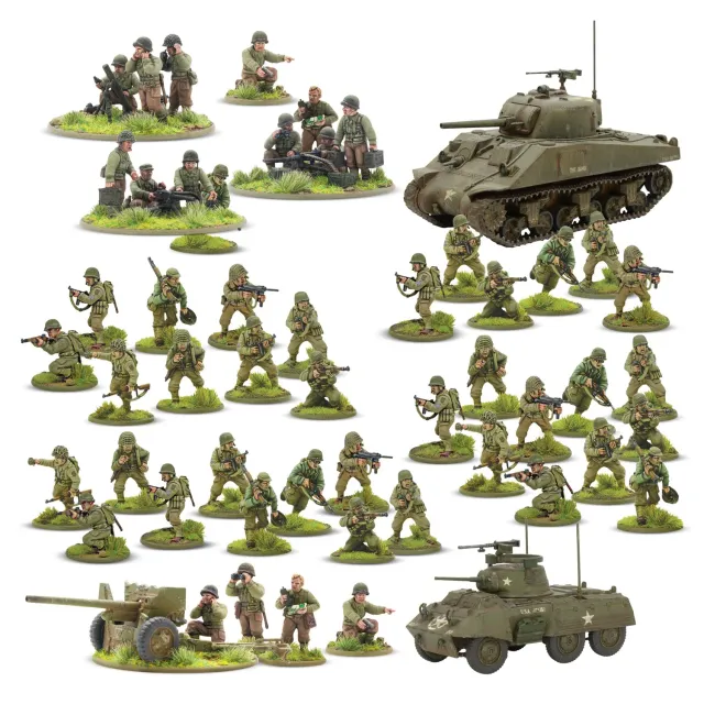 Bolt Action Stars and Stripes US Starter Army boîte plastique