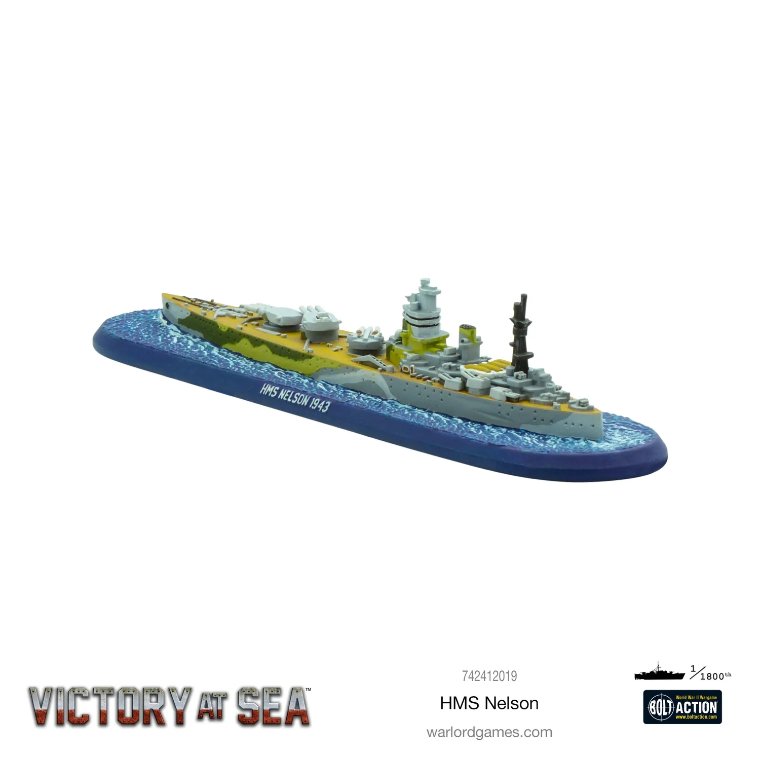 Warlord Victory at Sea HMS Nelson navire résine