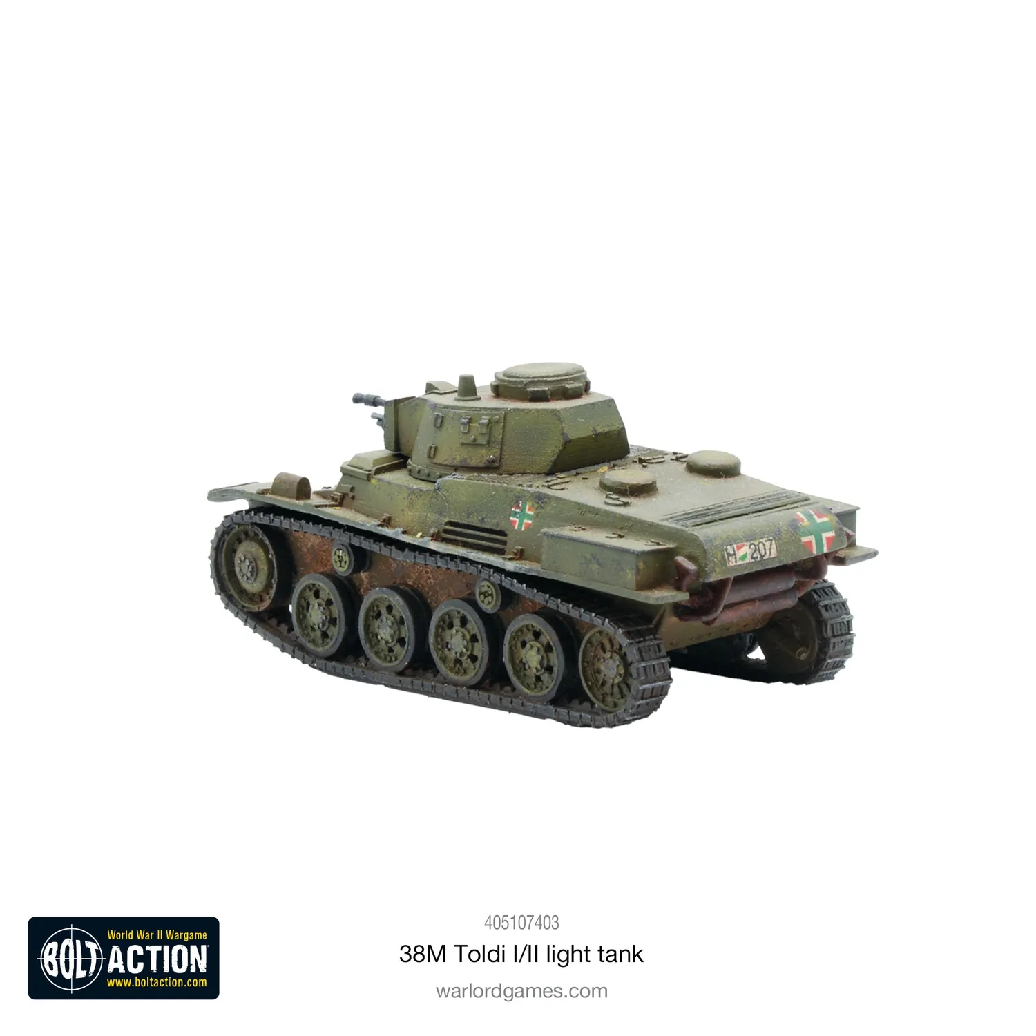 Bolt Action 38M Toldi I/II char léger hongrois résine