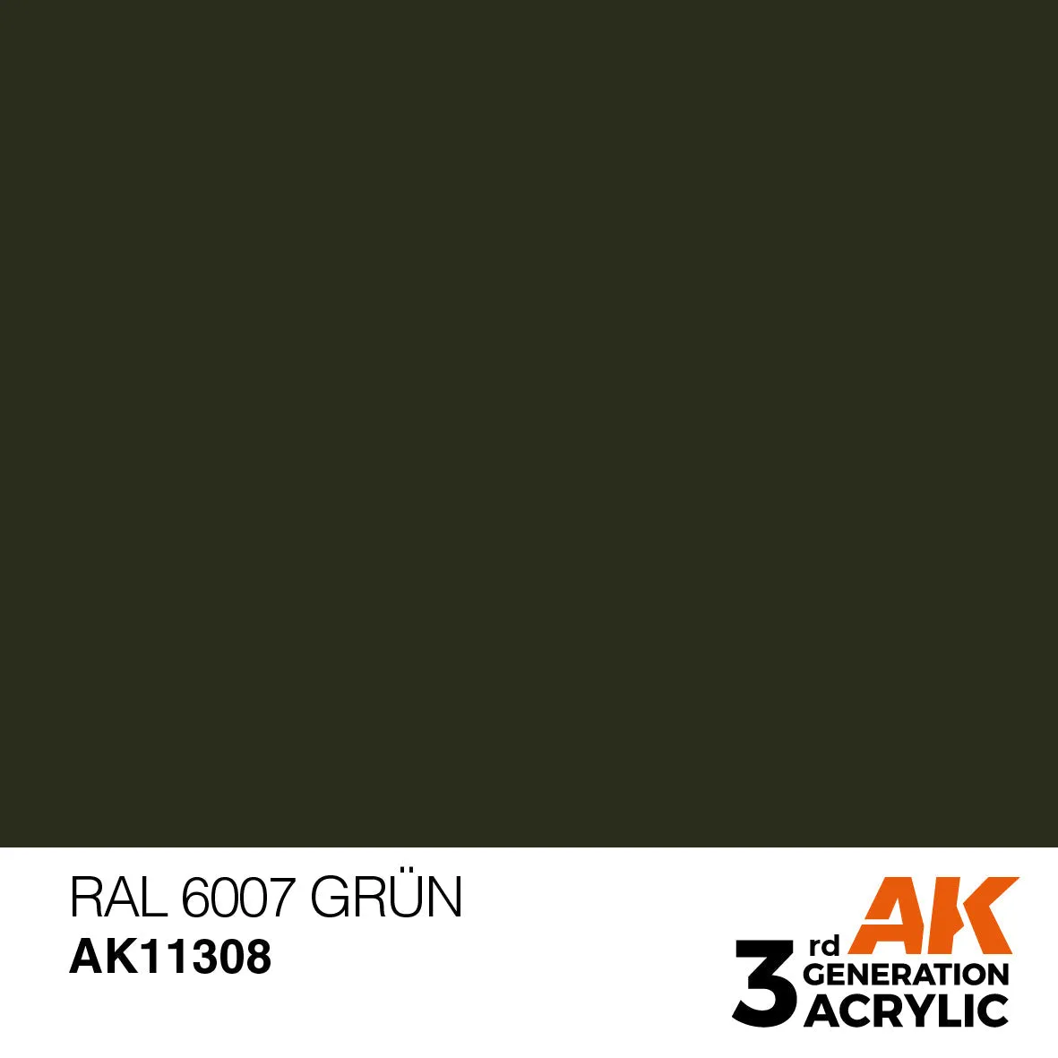 AK Interactive 3Gen RAL 6007 Grün peinture 17ml vert