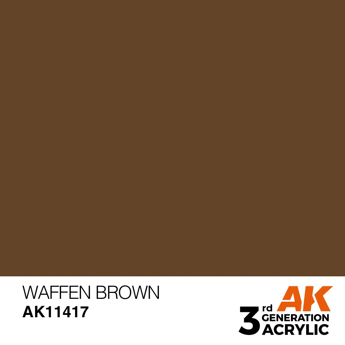 AK Interactive 3rd Gen Waffen Brown peinture acrylique 17 ml marron