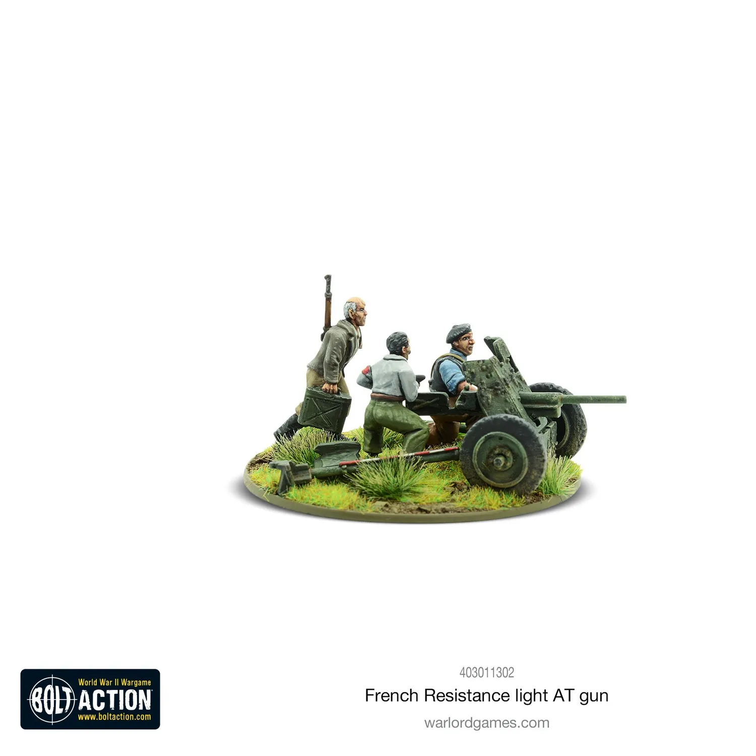 Bolt Action French Resistance light anti-tank gun canon antichar léger métal