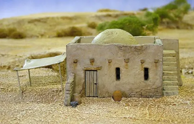 Bolt Action Mud Brick House & Accessory sprue 1 décor maison adobe